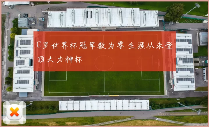 C罗世界杯冠军数为零 生涯从未登顶大力神杯