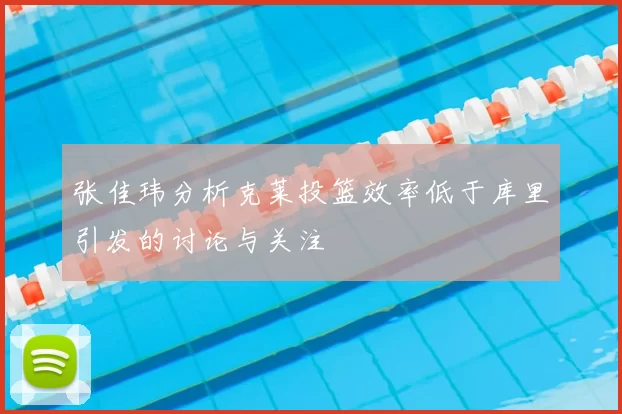 张佳玮分析克莱投篮效率低于库里引发的讨论与关注