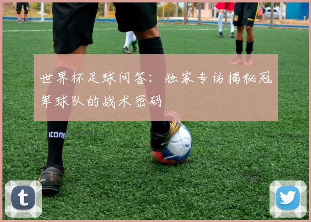 世界杯足球问答：独家专访揭秘冠军球队的战术密码
