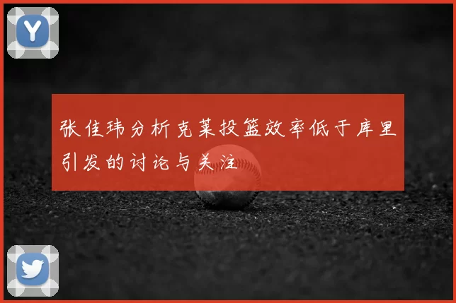 张佳玮分析克莱投篮效率低于库里引发的讨论与关注